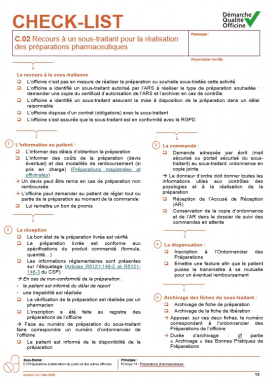 Recours à un sous-traitant pour la réalisation des préparations