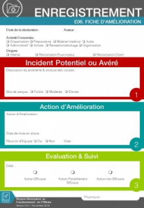 Fiche d'amélioration