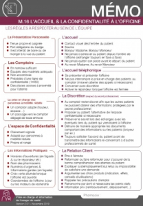 L’accueil du patient et la confidentialité